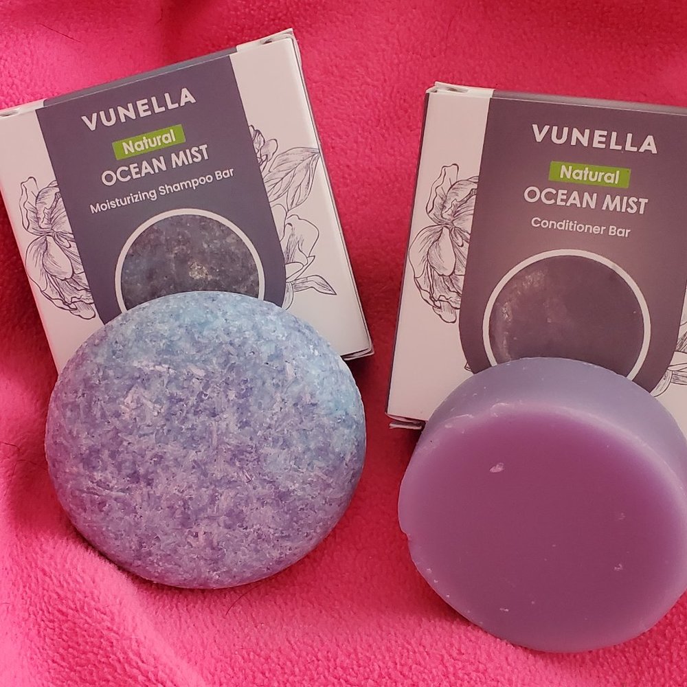 Vunella Ocean Mist Shampoo and Conditioner Bars